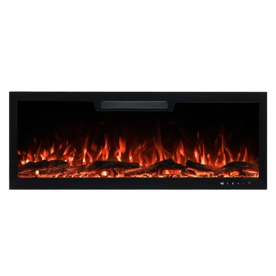 Elite Elektrischer Einbaukamin | Elegantes Design | LED-Flamme & Smartsteuerung